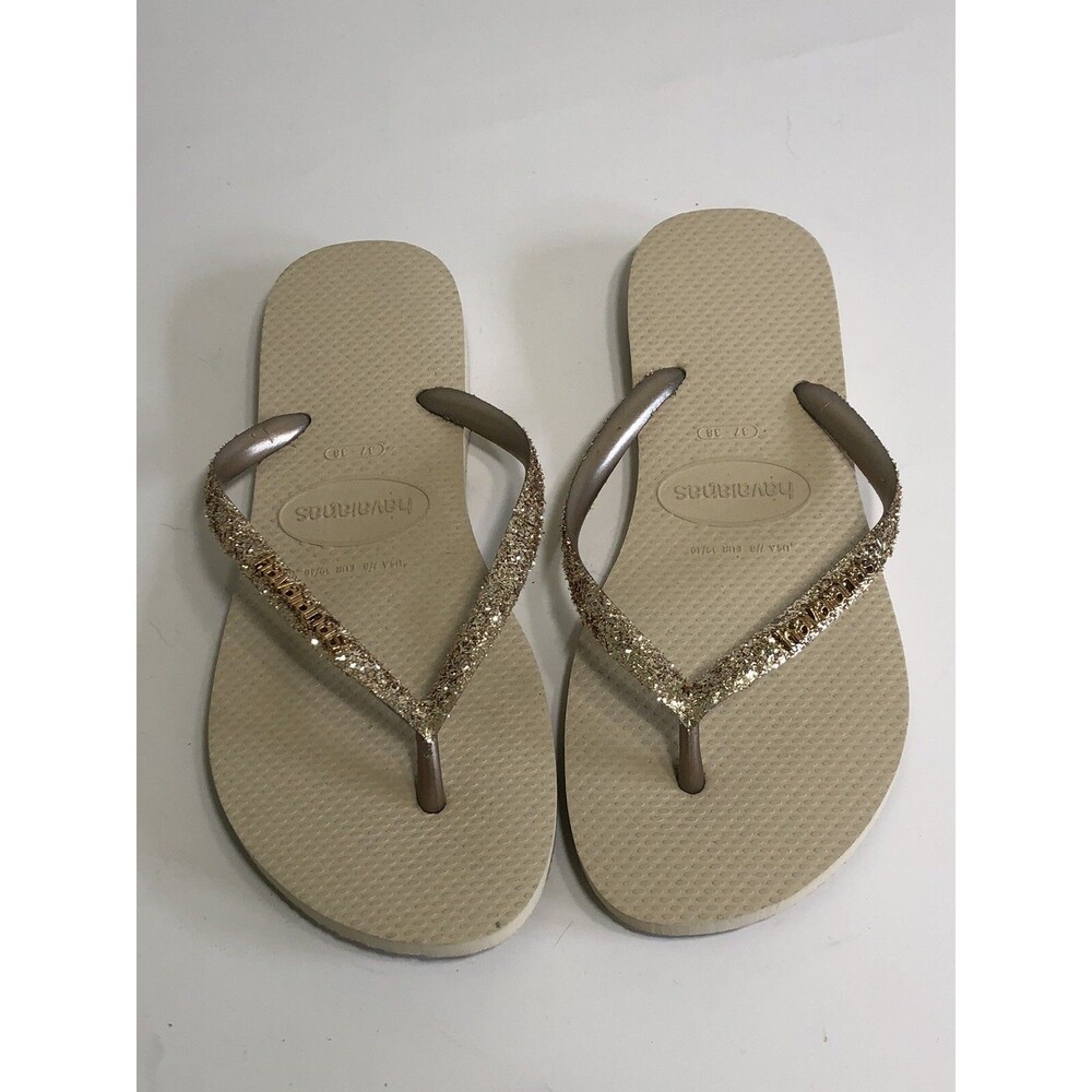 Havaianas Gold Glitter Sandals